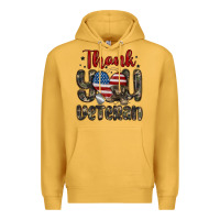 Mustard thank you veteran Premium Hoodie - MaliasSmallBusiness