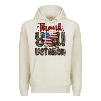 Oatmeal Heather thank you veteran Premium Hoodie - MaliasSmallBusiness