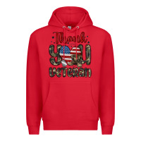 Red thank you veteran Premium Hoodie - MaliasSmallBusiness