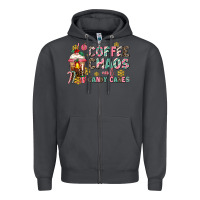 Smoke coffee chaos and candy canes Zipper Hoodie - AdoDesignShop