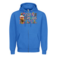 True Royal coffee chaos and candy canes Zipper Hoodie - AdoDesignShop