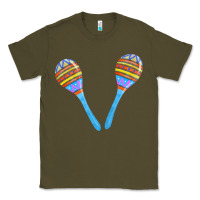 Army Green blue maracas Classic Tee - FaDigitalArtStudio