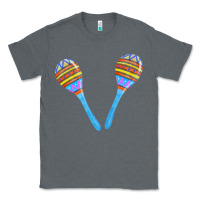 Charcoal Heather blue maracas Classic Tee - FaDigitalArtStudio