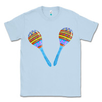 Dusty Blue blue maracas Classic Tee - FaDigitalArtStudio