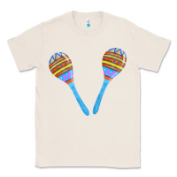 Natural blue maracas Classic Tee - FaDigitalArtStudio