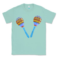 Seafoam blue maracas Classic Tee - FaDigitalArtStudio
