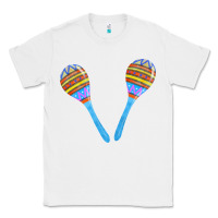 White blue maracas Classic Tee - FaDigitalArtStudio
