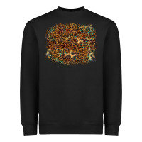 Black leopard tooled leather turquoise Heavyweight Sweatshirt - RanaPortraitStore