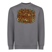 Storm leopard tooled leather turquoise Heavyweight Sweatshirt - RanaPortraitStore