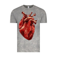 Cloud Rock Anatomical heart Vintage Tee - RanaPortraitStore