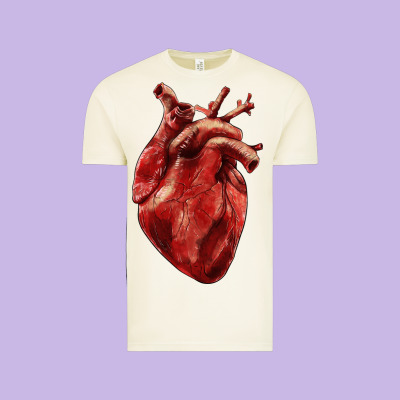 Vintage Tee Anatomical heart