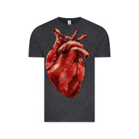 Vintage Black Anatomical heart Vintage Tee - RanaPortraitStore