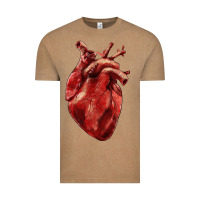 Vintage Coffee Anatomical heart Vintage Tee - RanaPortraitStore