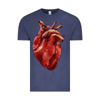 Vintage Denim Anatomical heart Vintage Tee - RanaPortraitStore