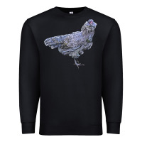 Black Ameraucana Chicken Premium Sweatshirt - LillyAllenDesigns