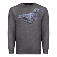 Charcoal Heather Ameraucana Chicken Premium Sweatshirt - LillyAllenDesigns