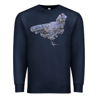 Navy Ameraucana Chicken Premium Sweatshirt - LillyAllenDesigns