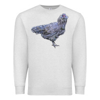 Oatmeal Heather Ameraucana Chicken Premium Sweatshirt - LillyAllenDesigns