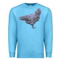 Ocean Blue Ameraucana Chicken Premium Sweatshirt - LillyAllenDesigns