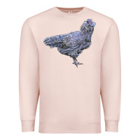 Pale Pink Ameraucana Chicken Premium Sweatshirt - LillyAllenDesigns