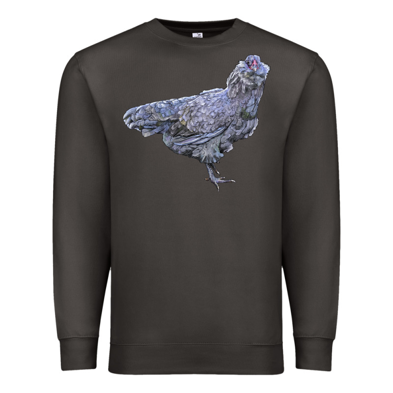 Ameraucana Chicken Premium Sweatshirt by LillyAllenDesigns | Teevron