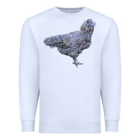 White Ameraucana Chicken Premium Sweatshirt - LillyAllenDesigns