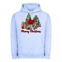 Pigment Grape Ice Merry Christmas Gray Squirrel Urban Hoodie - LillyAllenDesigns
