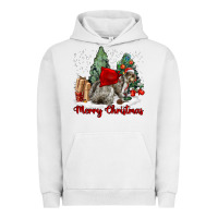 Pigment Lunar Rock Merry Christmas Gray Squirrel Urban Hoodie - LillyAllenDesigns