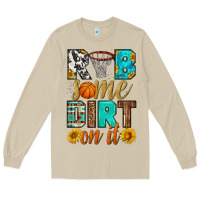 Mushroom rub some dirt on it basketball Long Sleeve Tee - HRA Design Shop