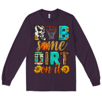 Plum rub some dirt on it basketball Long Sleeve Tee - HRA Design Shop