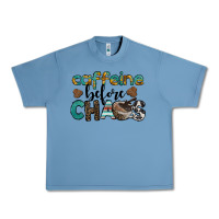 Pebble Blue western caffeine before chaos Urban Heavy Tee - BarkalooDesign