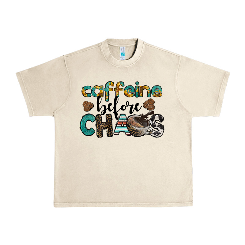 Western Caffeine Before Chaos Urban Heavy Tee by BarkalooDesign | Teevron