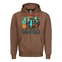Chestnut i'd rather be camping Zipper Hoodie - JahusDesignShop