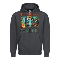 Smoke i'd rather be camping Zipper Hoodie - JahusDesignShop