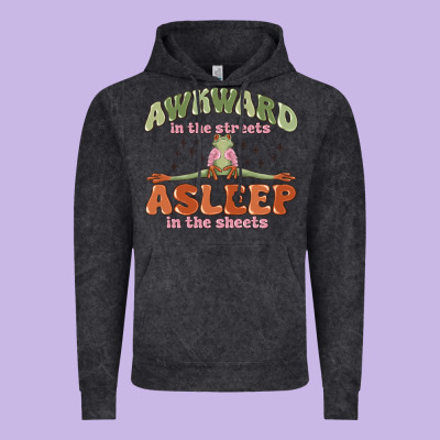 Vintage Hoodie awkward in the streets asleep in the sheets