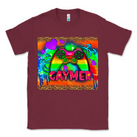 Burgundy lgbtq gaymer and gender symbol tumbler Classic Tee - HRA Design Shop