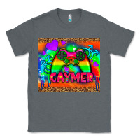 Charcoal Heather lgbtq gaymer and gender symbol tumbler Classic Tee - HRA Design Shop
