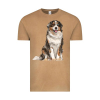 Vintage Camel Australian shepherd Vintage Tee - RanaPortraitStore
