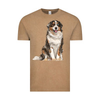 Vintage Coffee Australian shepherd Vintage Tee - RanaPortraitStore