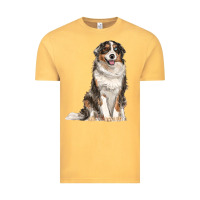 Vintage Mustard Australian shepherd Vintage Tee - RanaPortraitStore
