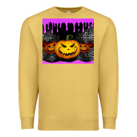 Antique Gold halloween jack o'lantern dripping glitter tumbler Premium Sweatshirt - Jasminsmagicworld