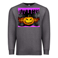 Charcoal Heather halloween jack o'lantern dripping glitter tumbler Premium Sweatshirt - Jasminsmagicworld
