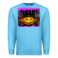 Ocean Blue halloween jack o'lantern dripping glitter tumbler Premium Sweatshirt - Jasminsmagicworld
