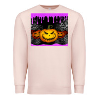Pale Pink halloween jack o'lantern dripping glitter tumbler Premium Sweatshirt - Jasminsmagicworld