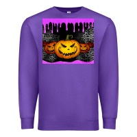 Purple halloween jack o'lantern dripping glitter tumbler Premium Sweatshirt - Jasminsmagicworld
