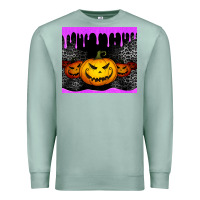 Seafoam halloween jack o'lantern dripping glitter tumbler Premium Sweatshirt - Jasminsmagicworld