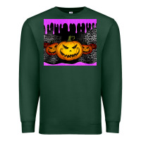 Sports Green halloween jack o'lantern dripping glitter tumbler Premium Sweatshirt - Jasminsmagicworld
