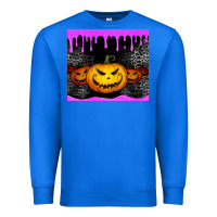 True Royal halloween jack o'lantern dripping glitter tumbler Premium Sweatshirt - Jasminsmagicworld