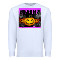 White halloween jack o'lantern dripping glitter tumbler Premium Sweatshirt - Jasminsmagicworld
