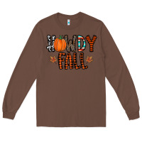 Chestnut howdy fall Long Sleeve Tee - CowhideDigitalArt